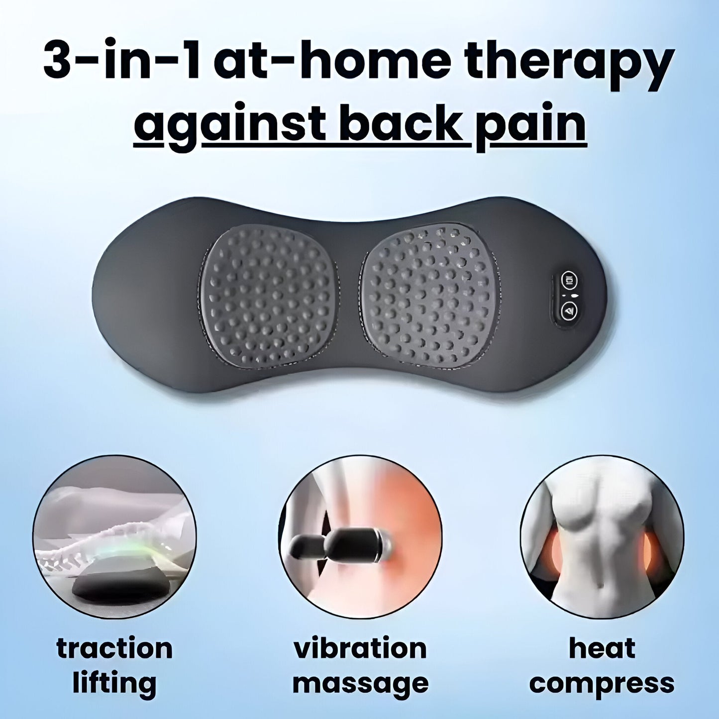 Ryzewell™ TripleCare 3-in-1 Back Massager