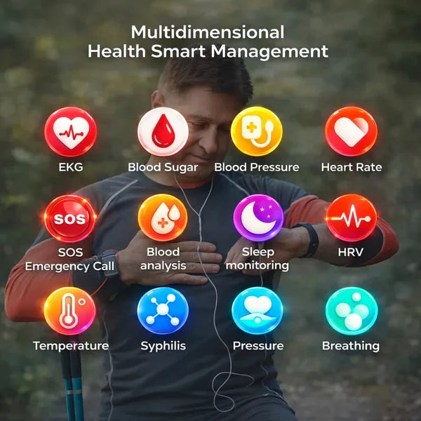 Ryzewell™ - With Fall Detection and Blood Glucose measurement